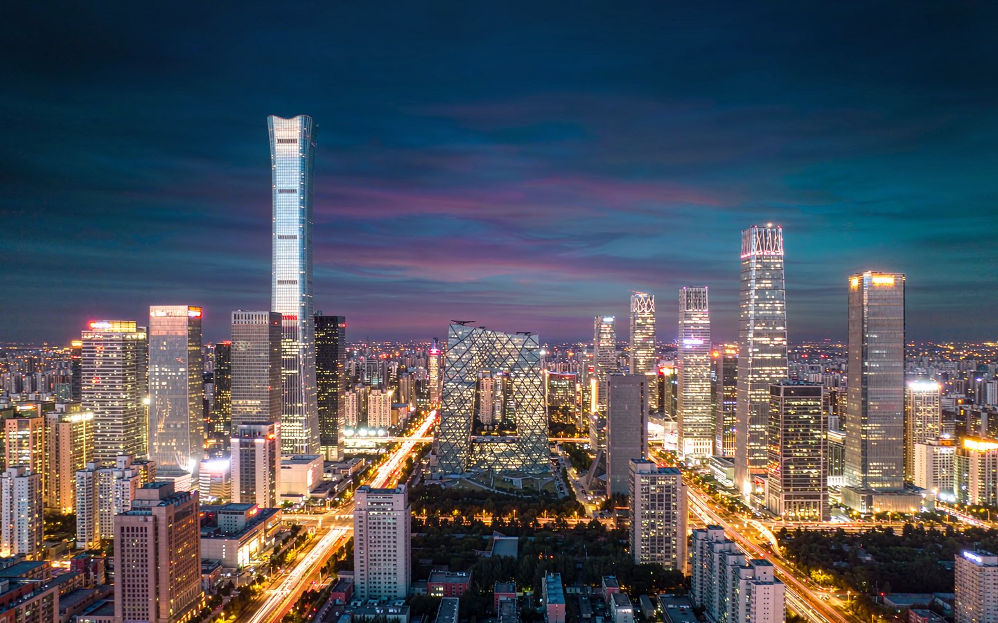 北京国贸 CBD 天际线 · 中国尊、央视大楼与国贸三期建筑群